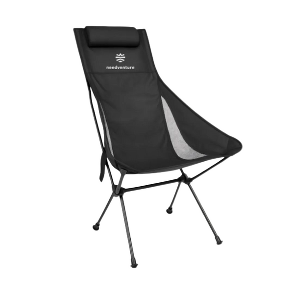 Portable Camping Chair - Large - Black
