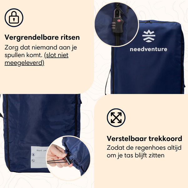 Flightbag for Backpack - Blue