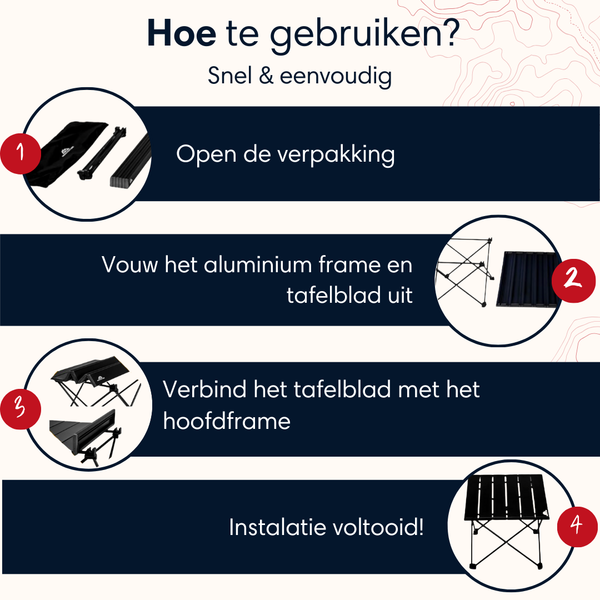 Portable Camping Table - Medium