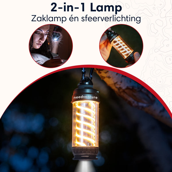 Multifunctionele kampeerzaklamp