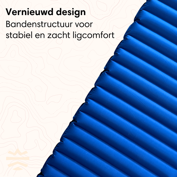 Sleeping mat 1 person - 10cm blue