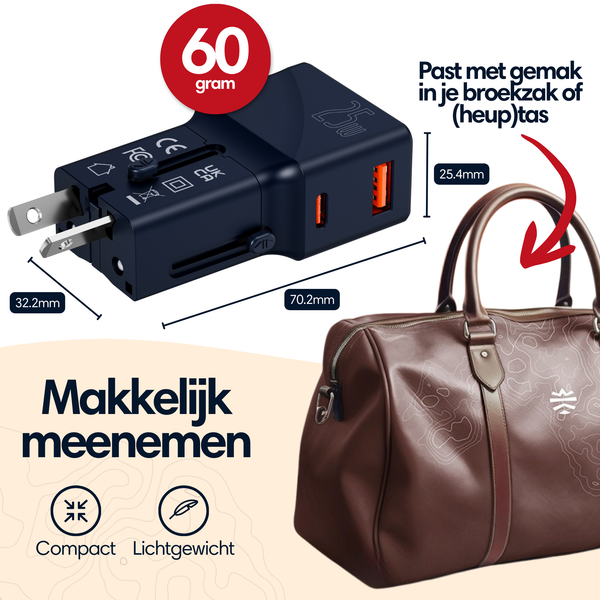 Mini-reisadapter