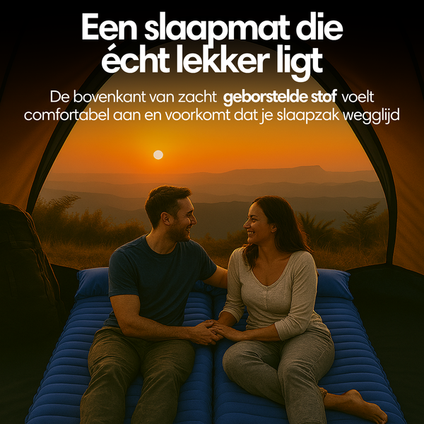 Slaapmat 1 persoon - 10cm blauw