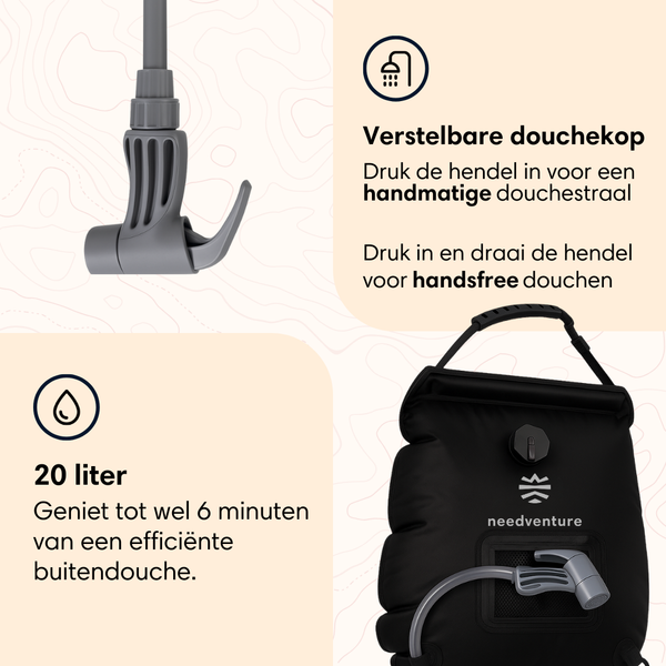 Camping Shower - Black