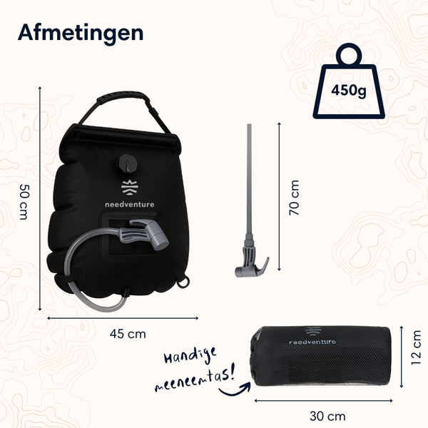 Camping Shower - Black