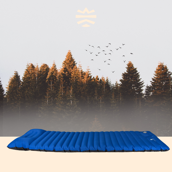 Sleeping mat 1 person - 10cm blue