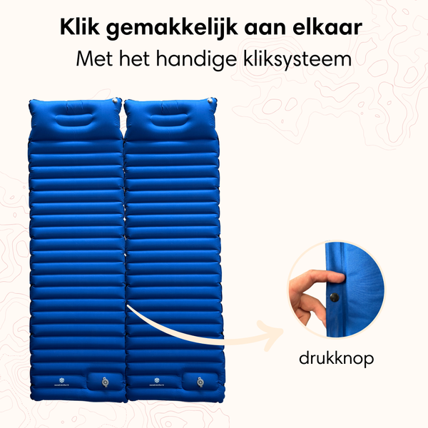 Sleeping mat 1 person - 10cm blue