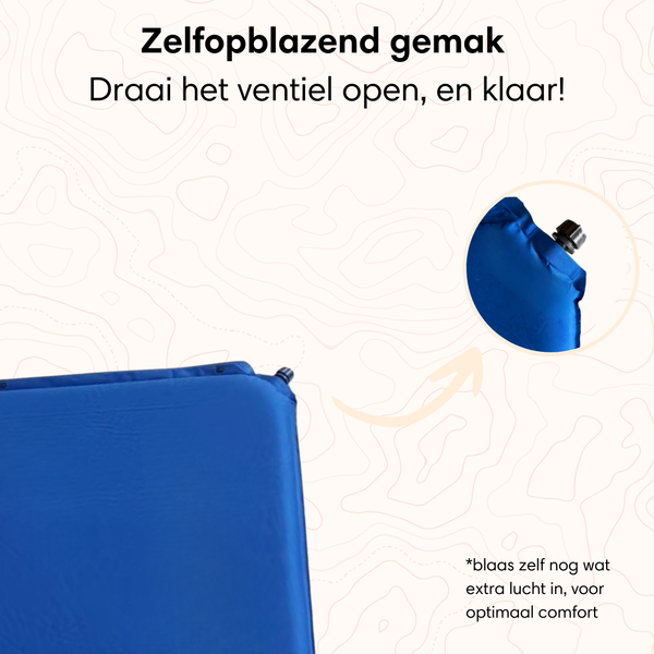 Sleepingmat self-inflating